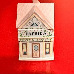 1989 Lenox Vintage Spice Village Fine Porcelain Spice Jar: Paprika